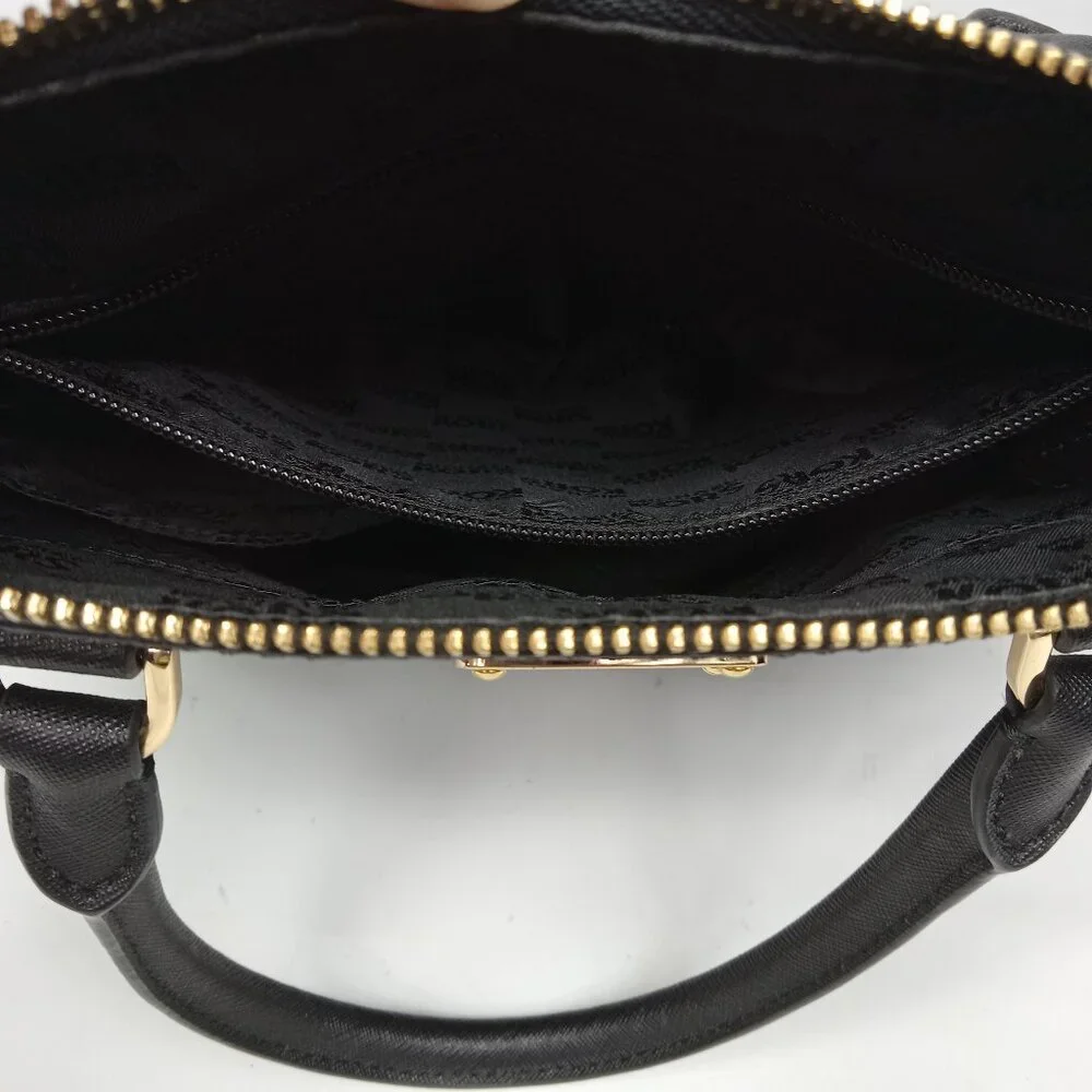Michael Kors Cindy Medium Dome Satchel Black NO SHOULDER STRAP - Picture 8 of 10